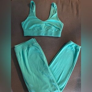 terry cloth jogger set